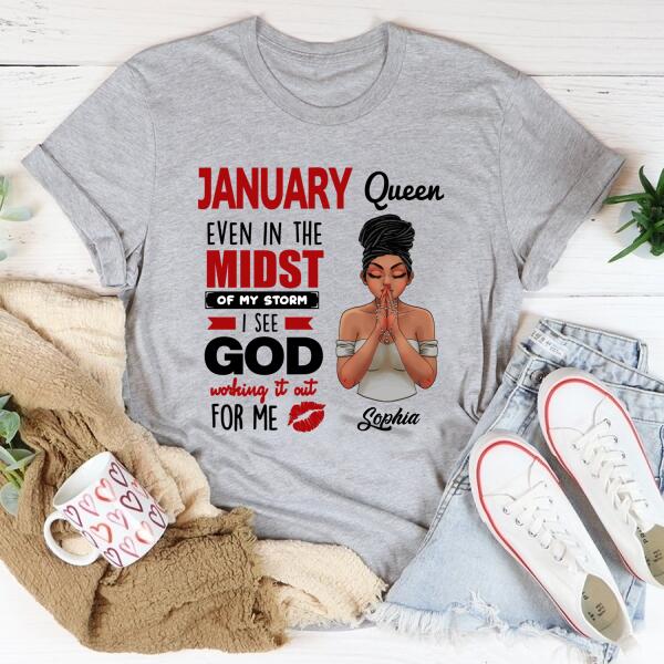 January Birthday Shirt, Custom Birthday Shirt, Queens Born In January, January Birthday Gifts, January Birthday Gifts