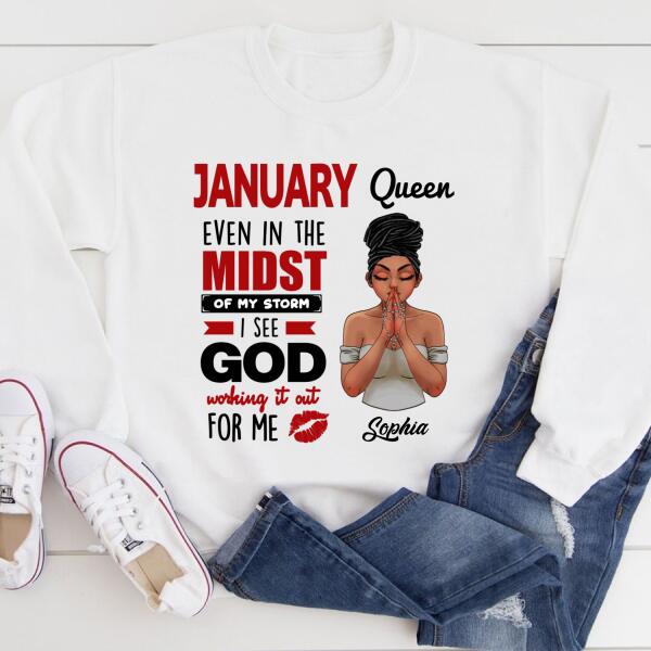 January Birthday Shirt, Custom Birthday Shirt, Queens Born In January, January Birthday Gifts, January Birthday Gifts