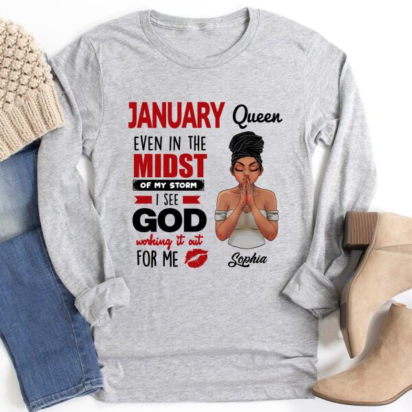 January Birthday Shirt, Custom Birthday Shirt, Queens Born In January, January Birthday Gifts, January Birthday Gifts