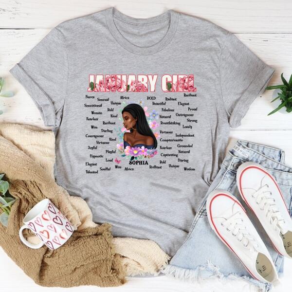 January Birthday Shirt, Custom Birthday Shirt, Queens Born In January, January Birthday Gifts, January Birthday Gifts