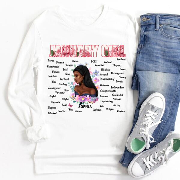 January Birthday Shirt, Custom Birthday Shirt, Queens Born In January, January Birthday Gifts, January Birthday Gifts