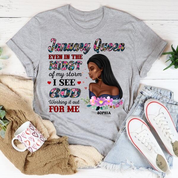 January Birthday Shirt, Custom Birthday Shirt, Queens Born In January, January Birthday Gifts, January Birthday Gifts