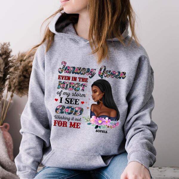 January Birthday Shirt, Custom Birthday Shirt, Queens Born In January, January Birthday Gifts, January Birthday Gifts