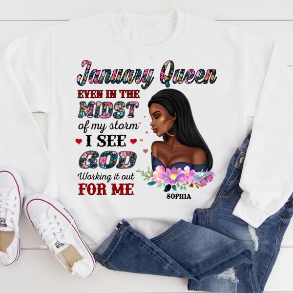 January Birthday Shirt, Custom Birthday Shirt, Queens Born In January, January Birthday Gifts, January Birthday Gifts