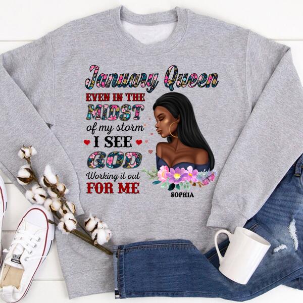 January Birthday Shirt, Custom Birthday Shirt, Queens Born In January, January Birthday Gifts, January Birthday Gifts