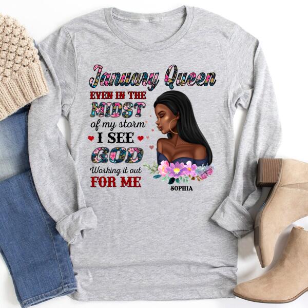 January Birthday Shirt, Custom Birthday Shirt, Queens Born In January, January Birthday Gifts, January Birthday Gifts