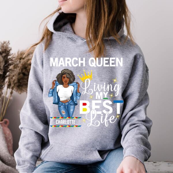 March Birthday Shirt, Custom Birthday Shirt, Queens Born In March, March Birthday Gifts, March Birthday Gifts