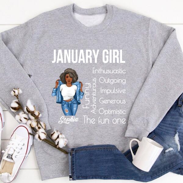 January Birthday Shirt, Custom Birthday Shirt, Queens Born In January, January Birthday Gifts, January Birthday Gifts
