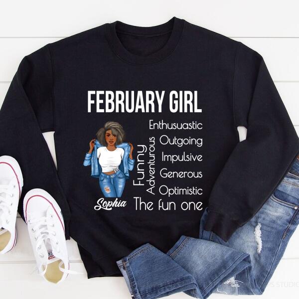 February Birthday Shirt, Custom Birthday Shirt, Queens Born In February, February Birthday Gifts, February Birthday Gifts