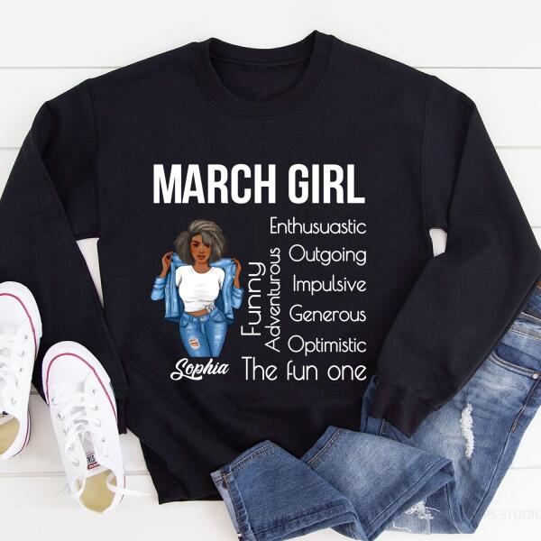 March Birthday Shirt, Custom Birthday Shirt, Queens Born In March, March Birthday Gifts, March Birthday Gifts