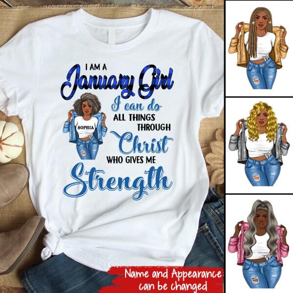 January Birthday Shirt, Custom Birthday Shirt, Queens Born In January, January Birthday Gifts, January Birthday Gifts