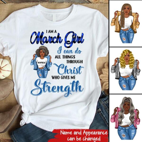 March Birthday Shirt, Custom Birthday Shirt, Queens Born In March, March Birthday Gifts, March Birthday Gifts