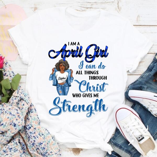 April Birthday Shirt, Custom Birthday Shirt, Queens Born In April, April Birthday Gifts, April Birthday Gifts