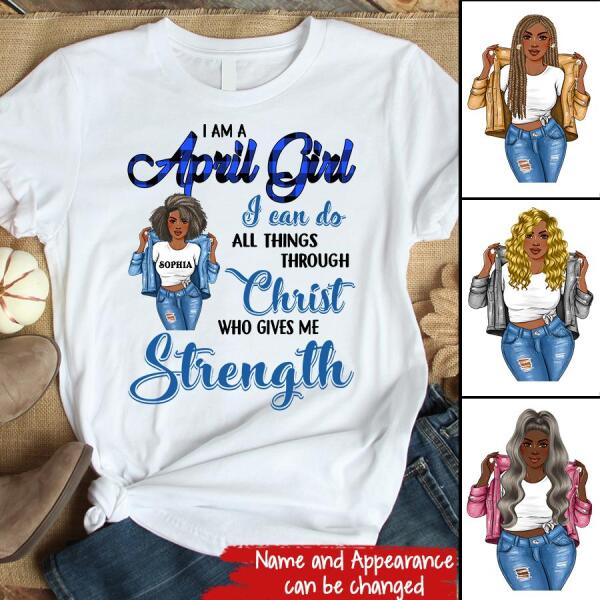 April Birthday Shirt, Custom Birthday Shirt, Queens Born In April, April Birthday Gifts, April Birthday Gifts