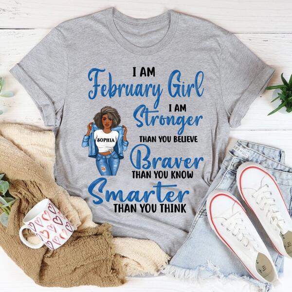 February Birthday Shirt, Custom Birthday Shirt, Queens Born In February, February Birthday Gifts, February Birthday Gifts
