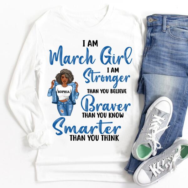 March Birthday Shirt, Custom Birthday Shirt, Queens Born In March, March Birthday Gifts, March Birthday Gifts