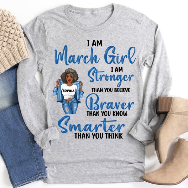 March Birthday Shirt, Custom Birthday Shirt, Queens Born In March, March Birthday Gifts, March Birthday Gifts