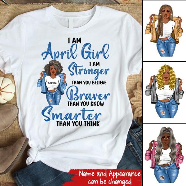 April Birthday Shirt, Custom Birthday Shirt, Queens Born In April, April Birthday Gifts, April Birthday Gifts