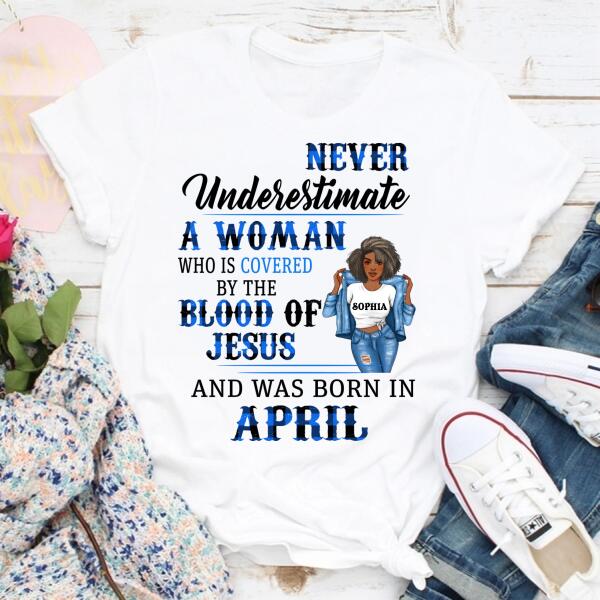 April Birthday Shirt, Custom Birthday Shirt, Queens Born In April, April Birthday Gifts, April Birthday Gifts