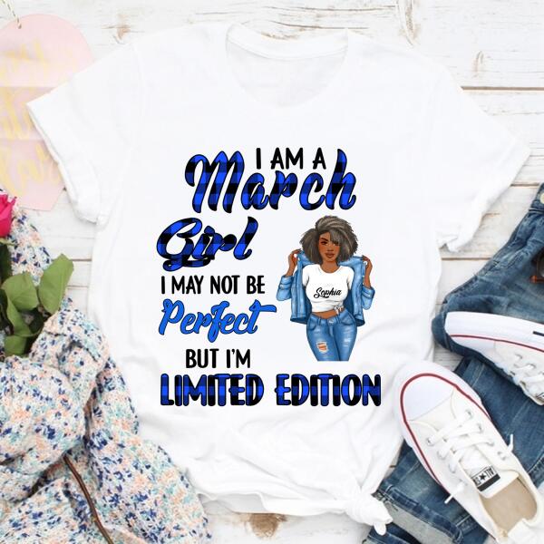 March Birthday Shirt, Custom Birthday Shirt, Queens Born In March, March Birthday Gifts, March Birthday Gifts