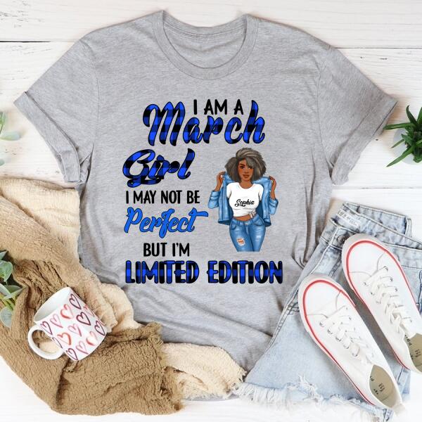 March Birthday Shirt, Custom Birthday Shirt, Queens Born In March, March Birthday Gifts, March Birthday Gifts