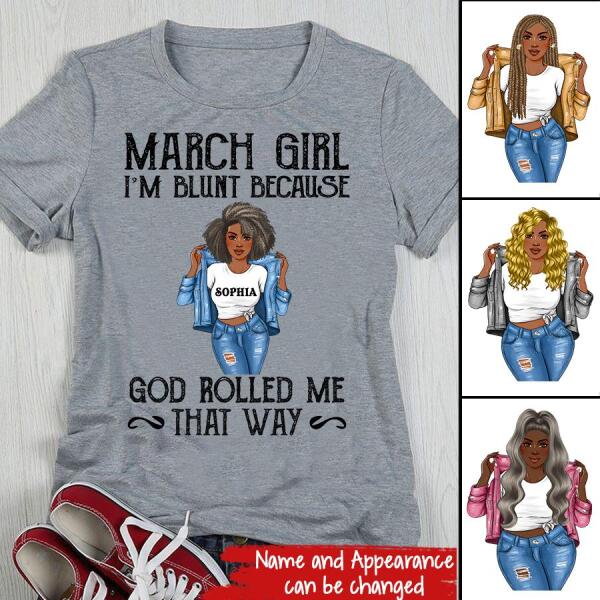 March Birthday Shirt, Custom Birthday Shirt, Queens Born In March, March Birthday Gifts, March Birthday Gifts