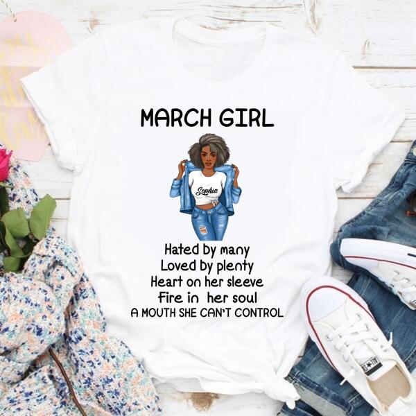 March Birthday Shirt, Custom Birthday Shirt, Queens Born In March, March Birthday Gifts, March Birthday Gifts