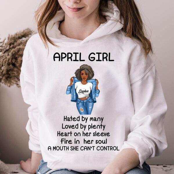 April Birthday Shirt, Custom Birthday Shirt, Queens Born In April, April Birthday Gifts, April Birthday Gifts