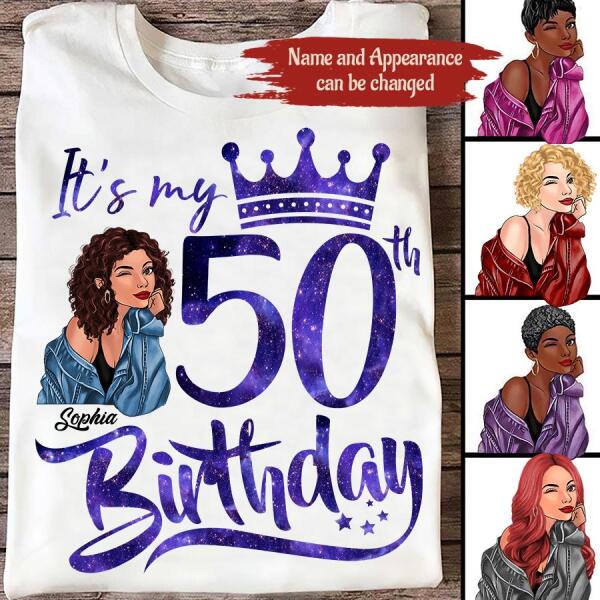 Chapter 50, Fabulous Since 1972 50th Birthday Unique T Shirt For Woman, Custom Birthday Shirt, Her Gifts For 50 Years Old , Turning 50 Birthday Cotton Shirt