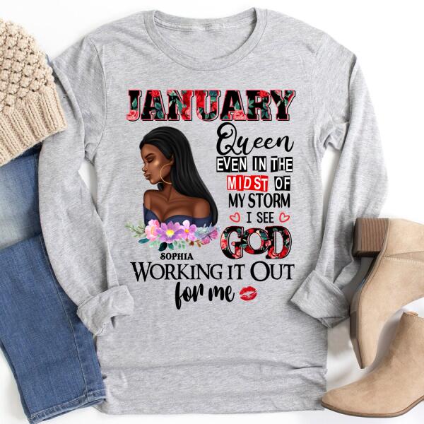 January Birthday Shirt, Custom Birthday Shirt, Queens Born In January, January Birthday Shirts For Woman, January Birthday Gifts