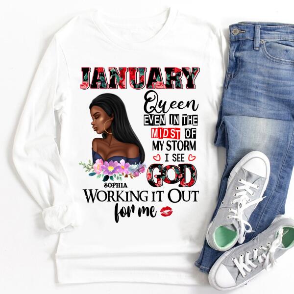 January Birthday Shirt, Custom Birthday Shirt, Queens Born In January, January Birthday Shirts For Woman, January Birthday Gifts