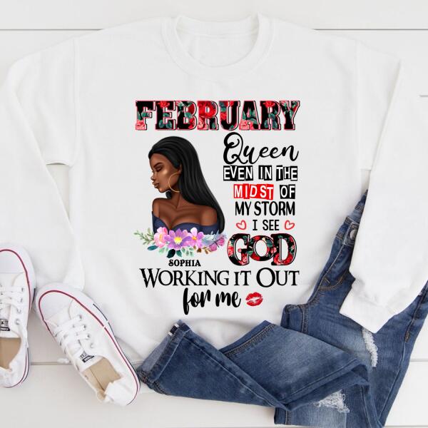 February Birthday Shirt, Custom Birthday Shirt, Queens Born In February, February Birthday Shirts For Woman, February Birthday Gifts