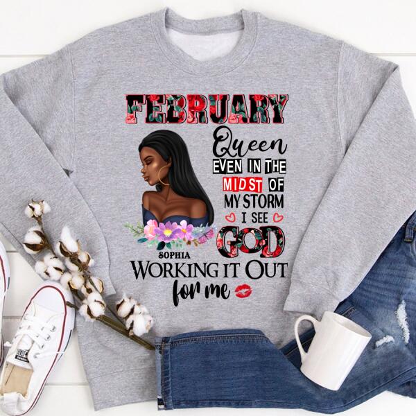 February Birthday Shirt, Custom Birthday Shirt, Queens Born In February, February Birthday Shirts For Woman, February Birthday Gifts