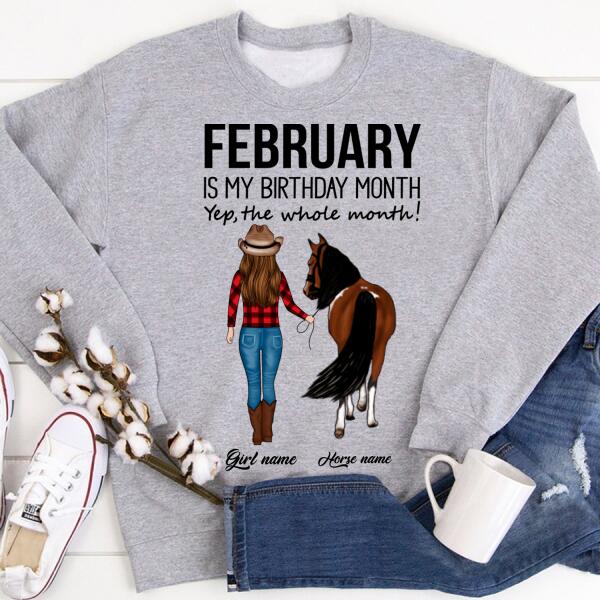 February Birthday Shirt, Custom Birthday Shirt, Queens Born In February, February Birthday Shirts For Woman, February Birthday Gifts
