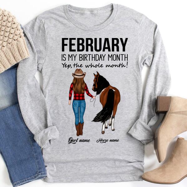 February Birthday Shirt, Custom Birthday Shirt, Queens Born In February, February Birthday Shirts For Woman, February Birthday Gifts