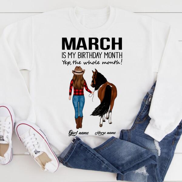 March Birthday Shirt, Custom Birthday Shirt, Queens Born In March, March Birthday Shirts For Woman, March Birthday Gifts