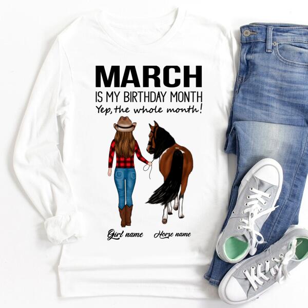 March Birthday Shirt, Custom Birthday Shirt, Queens Born In March, March Birthday Shirts For Woman, March Birthday Gifts