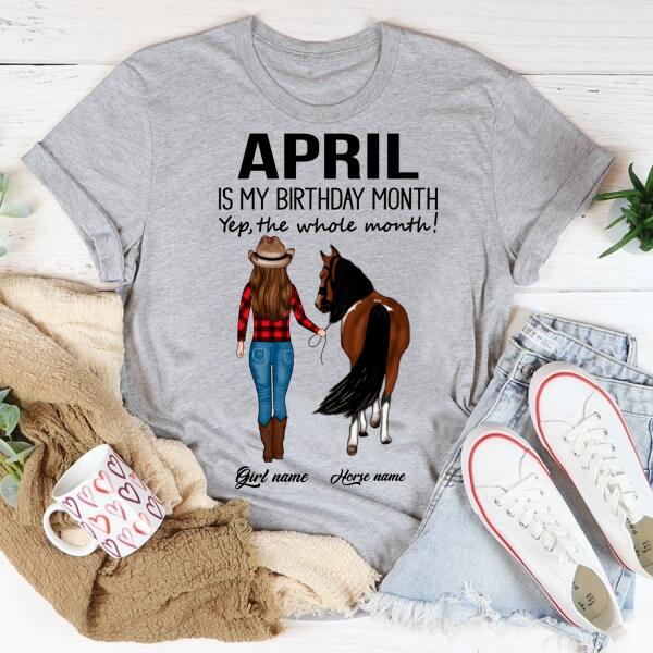 April Birthday Shirt, Custom Birthday Shirt, Queens Born In April, April Birthday Shirts For Woman, April Birthday Gifts