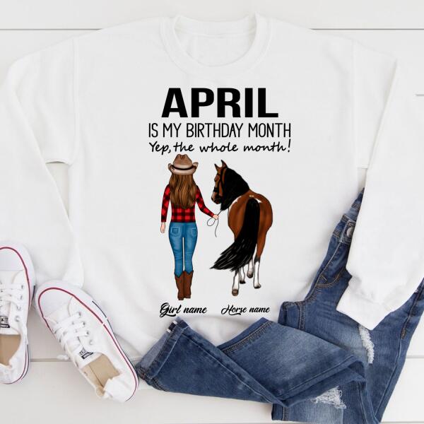 April Birthday Shirt, Custom Birthday Shirt, Queens Born In April, April Birthday Shirts For Woman, April Birthday Gifts