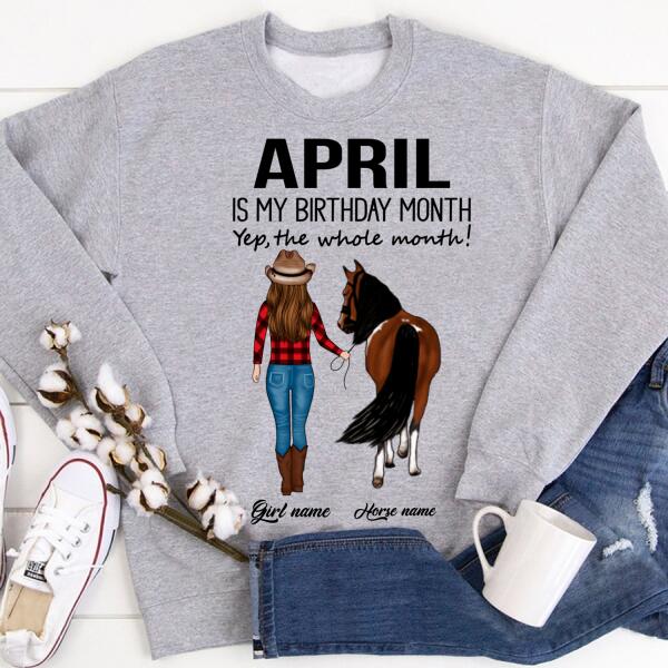 April Birthday Shirt, Custom Birthday Shirt, Queens Born In April, April Birthday Shirts For Woman, April Birthday Gifts