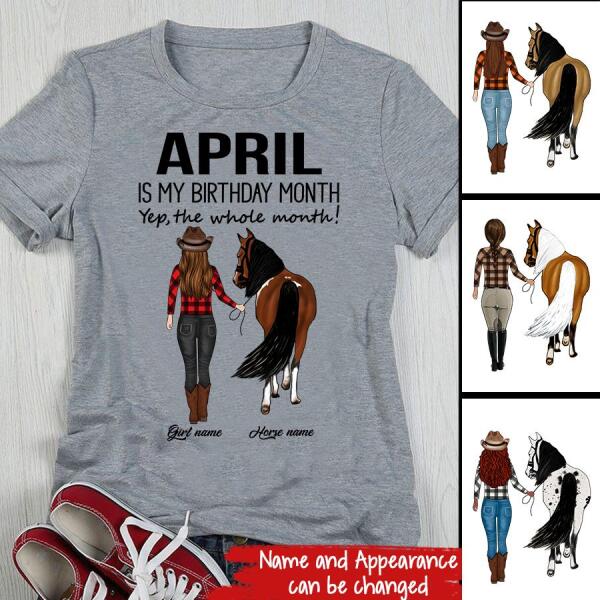 April Birthday Shirt, Custom Birthday Shirt, Queens Born In April, April Birthday Shirts For Woman, April Birthday Gifts