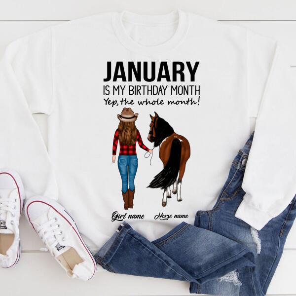 January Birthday Shirt, Custom Birthday Shirt, Queens Born In January, January Birthday Shirts For Woman, January Birthday Gifts