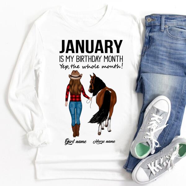 January Birthday Shirt, Custom Birthday Shirt, Queens Born In January, January Birthday Shirts For Woman, January Birthday Gifts
