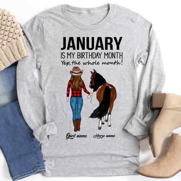 January Birthday Shirt, Custom Birthday Shirt, Queens Born In January, January Birthday Shirts For Woman, January Birthday Gifts