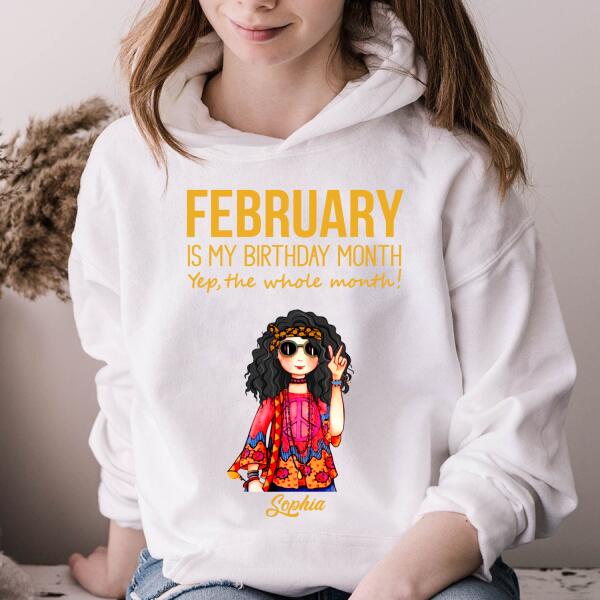 February Birthday Shirt, Custom Birthday Shirt, Queens Born In February, February Birthday Shirts For Woman, February Birthday Gifts