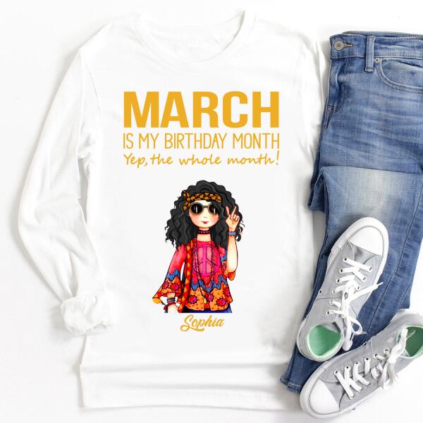 March Birthday Shirt, Custom Birthday Shirt, Queens Born In March, March Birthday Shirts For Woman, March Birthday Gifts