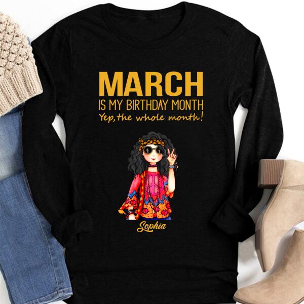 March Birthday Shirt, Custom Birthday Shirt, Queens Born In March, March Birthday Shirts For Woman, March Birthday Gifts