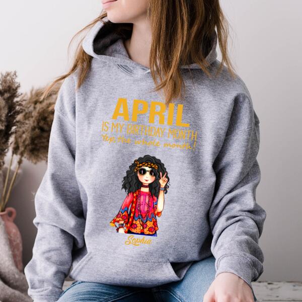 April Birthday Shirt, Custom Birthday Shirt, Queens Born In April, April Birthday Shirts For Woman, April Birthday Gifts