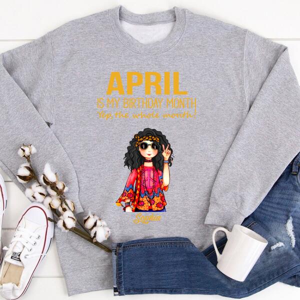 April Birthday Shirt, Custom Birthday Shirt, Queens Born In April, April Birthday Shirts For Woman, April Birthday Gifts