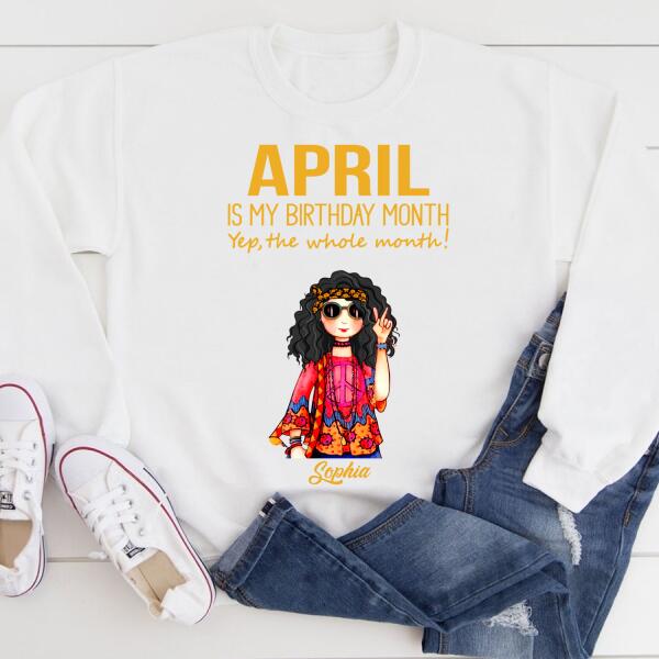 April Birthday Shirt, Custom Birthday Shirt, Queens Born In April, April Birthday Shirts For Woman, April Birthday Gifts